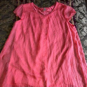 LAVENA Dressy Top with Sheer overlay SIZE M